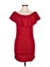 Beware! Solid Red Cocktail Dress Size L - photo 1