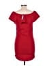 Beware! Solid Red Cocktail Dress Size L - photo 2