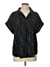 Timeson Stars Black Short Sleeve Blouse Size L - photo 1