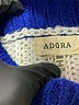 Adora 100% Acrylic Stripes Blue Pullover Sweater Size S - photo 7
