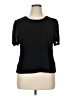PREMISE Black Short Sleeve Top Size XL - photo 1