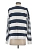 Joei & I Stripes White Silver Pullover Sweater Size S - photo 2