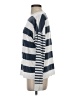 Joei & I Stripes White Silver Pullover Sweater Size S - photo 5
