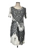 Assorted Brands Graphic Gray Casual Dress Size L - photo 1