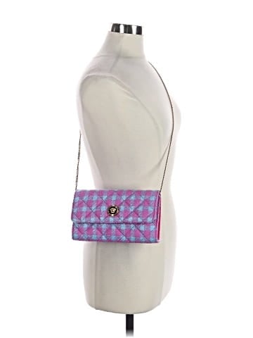 Versace Medusa icon chain flap bag quilted tweed east west (view 2)