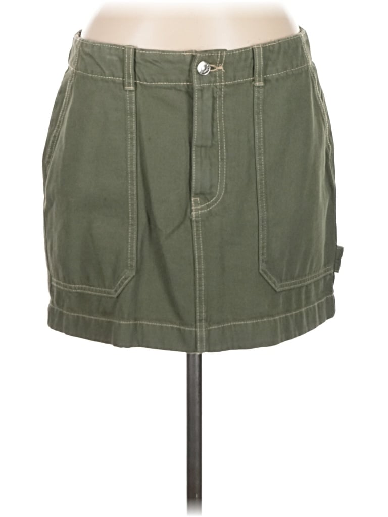 Pre-owned Mng Casual Skirt In Green