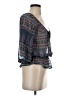 American Eagle Outfitters 100% Polyester Blue 3/4 Sleeve Blouse Size XS - photo 4