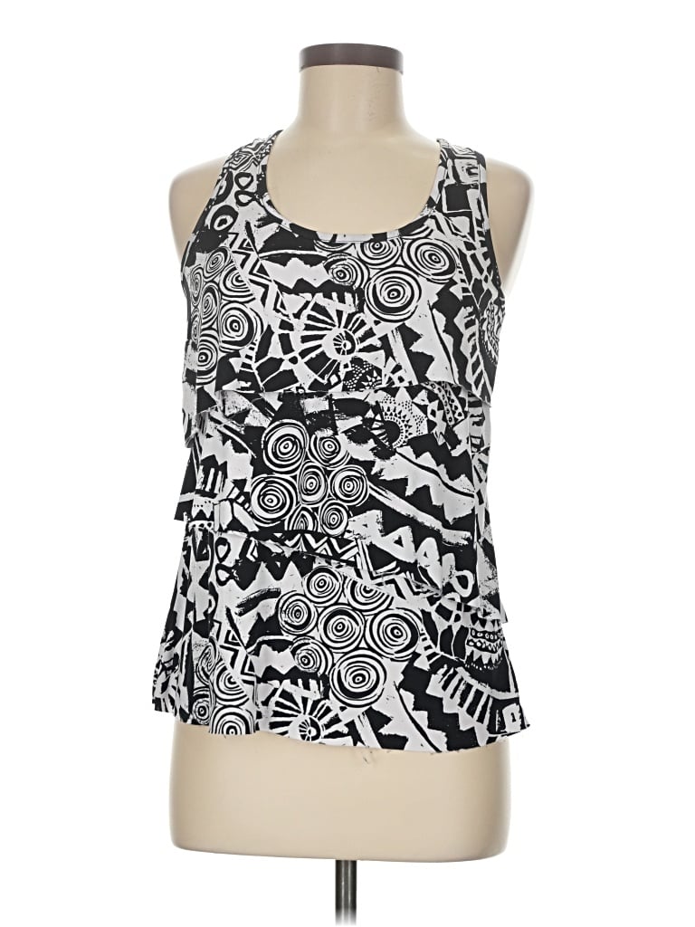 Pre-owned A. Byer Sleeveless Top Black Halter Neckline Tops