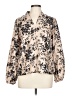 Unbranded 100% Polyester Tan 3/4 Sleeve Blouse Size L - photo 1