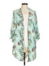 Torrid 100% Rayon Teal Kimono Size Med Plus (00) - photo 1