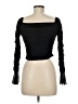 Shein Black Long Sleeve Top Size 6 - photo 2