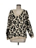 Per Una Animal Print Tan Pullover Sweater Size M - photo 1