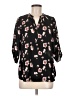 Sienna Sky 100% Polyester Floral Black 3/4 Sleeve Blouse Size M - photo 1