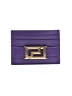 Versace Purple Leather Card Holder One size - photo 1