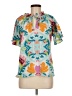 Assorted Brands Teal Short Sleeve Blouse Size M - photo 1