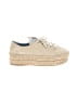 Prada Tan Ivory Suede Espadrille Platform Sneakers Size EU 39 1/2 - photo 1
