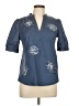 BEAUTIFUL Blue Short Sleeve Blouse Size XS - photo 1
