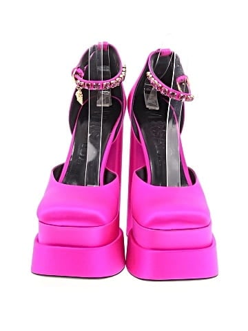 Versace Satin Medusa Aevitas Platform Heels (view 2)