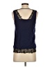 Express 100% Nylon Blue Sleeveless Blouse Size XS - photo 2