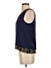 Express 100% Nylon Blue Sleeveless Blouse Size XS - photo 5