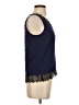 Express 100% Nylon Blue Sleeveless Blouse Size XS - photo 4
