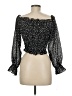Assorted Brands Black 3/4 Sleeve Blouse Size M - photo 2