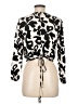 Primark Animal Print Ivory Long Sleeve Blouse Size 8 - photo 2