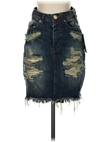 One Teaspoon Denim Skirt (view 1)