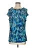 Le Suit Separates Blue Sleeveless Blouse Size M - photo 1