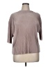 Unbranded 100% Polyester Gray Tan 3/4 Sleeve Top Size XL - photo 1
