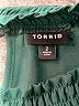 Torrid 100% Polyester Green Long Sleeve Blouse Size 2X Plus (2) - photo 7