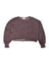 Z Supply Animal Print Burgundy Pullover Sweater Size 7 - 8 - photo 1