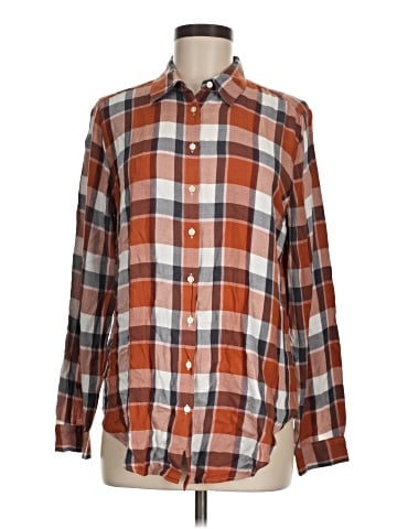Ann Taylor LOFT Outlet Long Sleeve Button-Down Shirt (view 1)