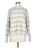American Eagle Outfitters Stripes Silver Pullover Sweater Size L - photo 1