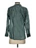 J.Crew 100% Cotton Checkered-gingham Green Long Sleeve Blouse Size 00 - photo 2