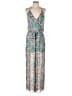 Romeo & Juliet Couture 100% Polyester Paisley Teal Blue Jumpsuit Size XS - photo 1
