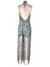 Romeo & Juliet Couture 100% Polyester Paisley Teal Blue Jumpsuit Size XS - photo 2