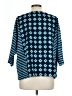 Purejill Blue 3/4 Sleeve Blouse Size L - photo 2