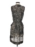 Cope 100% Polyester Graphic Gray Brown Cocktail Dress Size S - photo 2