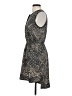 Cope 100% Polyester Graphic Gray Brown Cocktail Dress Size S - photo 5