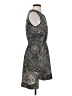 Cope 100% Polyester Graphic Gray Brown Cocktail Dress Size S - photo 4