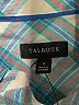 Talbots Checkered-gingham Teal Long Sleeve Button-Down Shirt Size S - photo 7