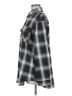 Chocolate 100% Polyester Plaid Gray Long Sleeve Blouse Size M - photo 5