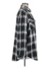 Chocolate 100% Polyester Plaid Gray Long Sleeve Blouse Size M - photo 4