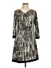 Barcelino Graphic Gray Casual Dress Size L - photo 1