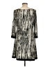 Barcelino Graphic Gray Casual Dress Size L - photo 2