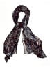 Lulla by Bindya Paisley Burgundy Brown Scarf One size - photo 1