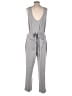 Lou & Grey Solid Gray Jumpsuit Size L - photo 2