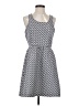 Doe & Rae 100% Polyester Chevron-herringbone Blue Casual Dress Size S - photo 1