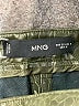 MNG 100% Viscose Metallic Silver Green Dress Pants Size 1 - photo 7